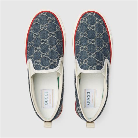 gucci tennis blue|gucci tennis 1977 slip on.